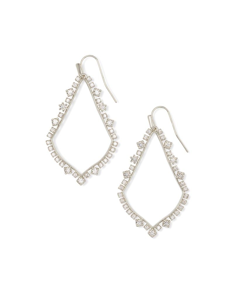 Sophee Crystal Drop Earrings in Silver | Kendra Scott