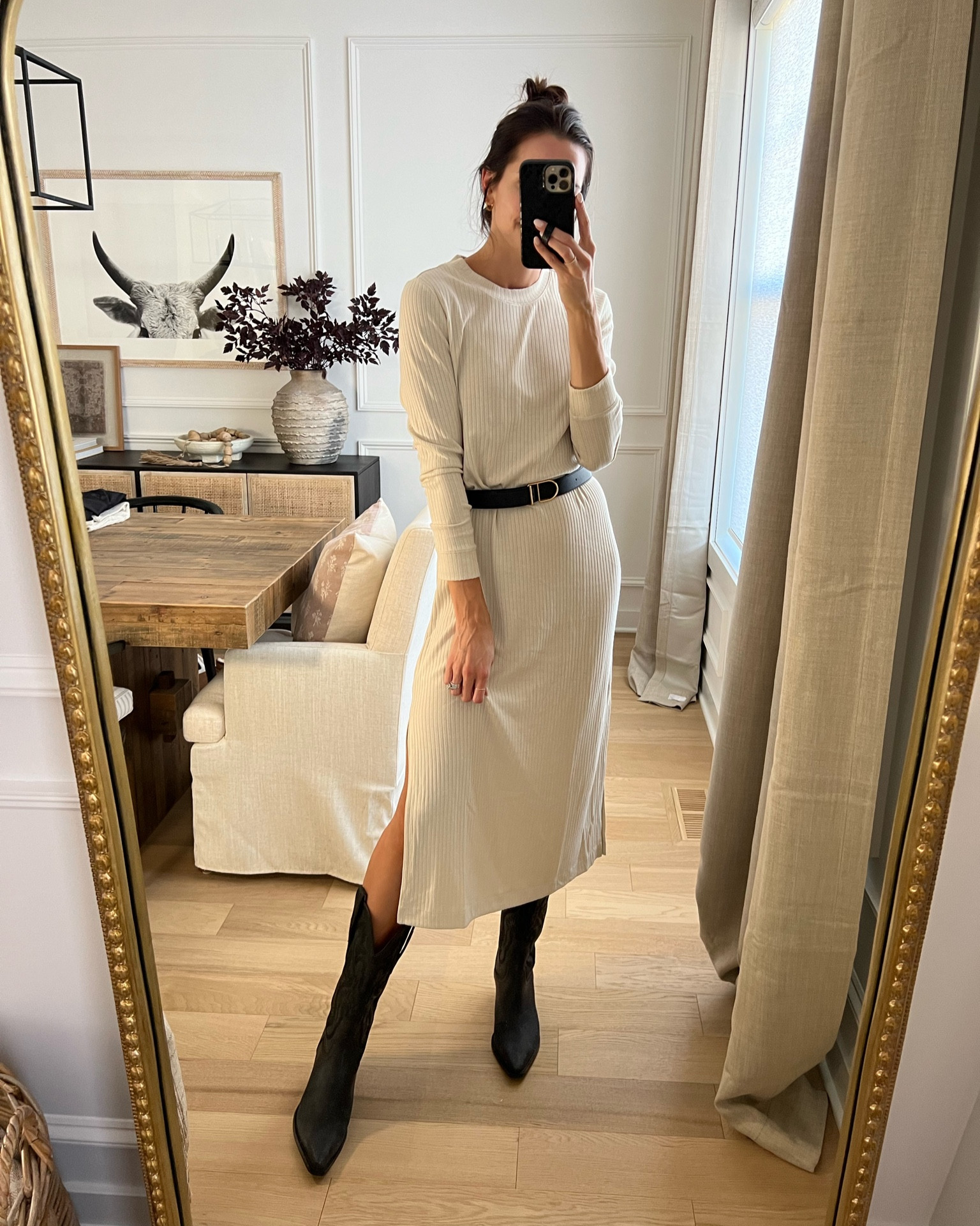 Old navy try on 
Long sleeve midi dress: true to size (S) 5’7” 
Boots: true to size 
Belt by Polene

Miranda Frye code STYLED
Electric Picks code TAYLOR20

Fall outfit, midi dress, shirt dress

#LTKshoecrush #LTKunder50 #LTKSeasonal