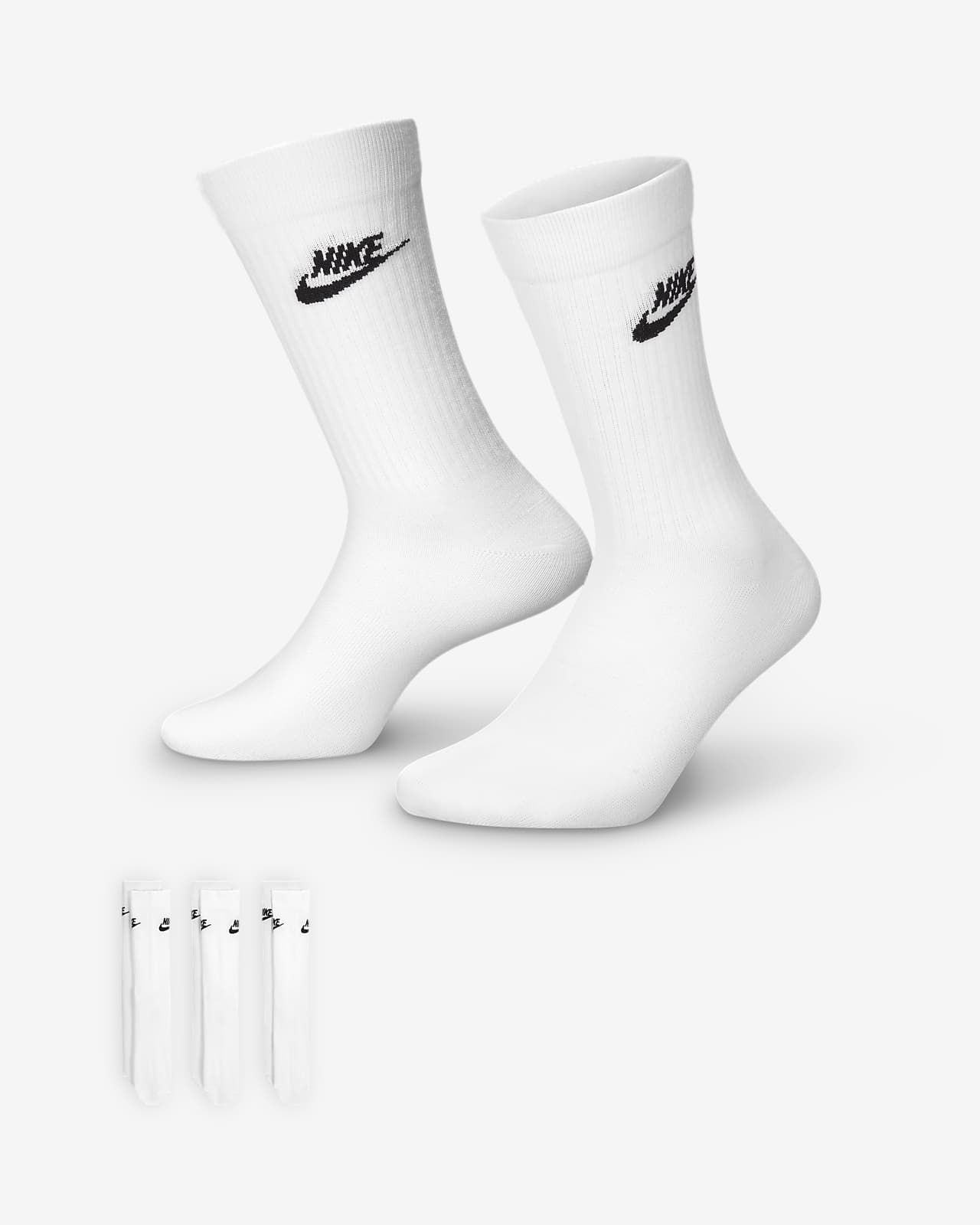 Nike Sportswear Everyday Essential Crew Socks (3 Pairs). Nike.com | Nike (US)