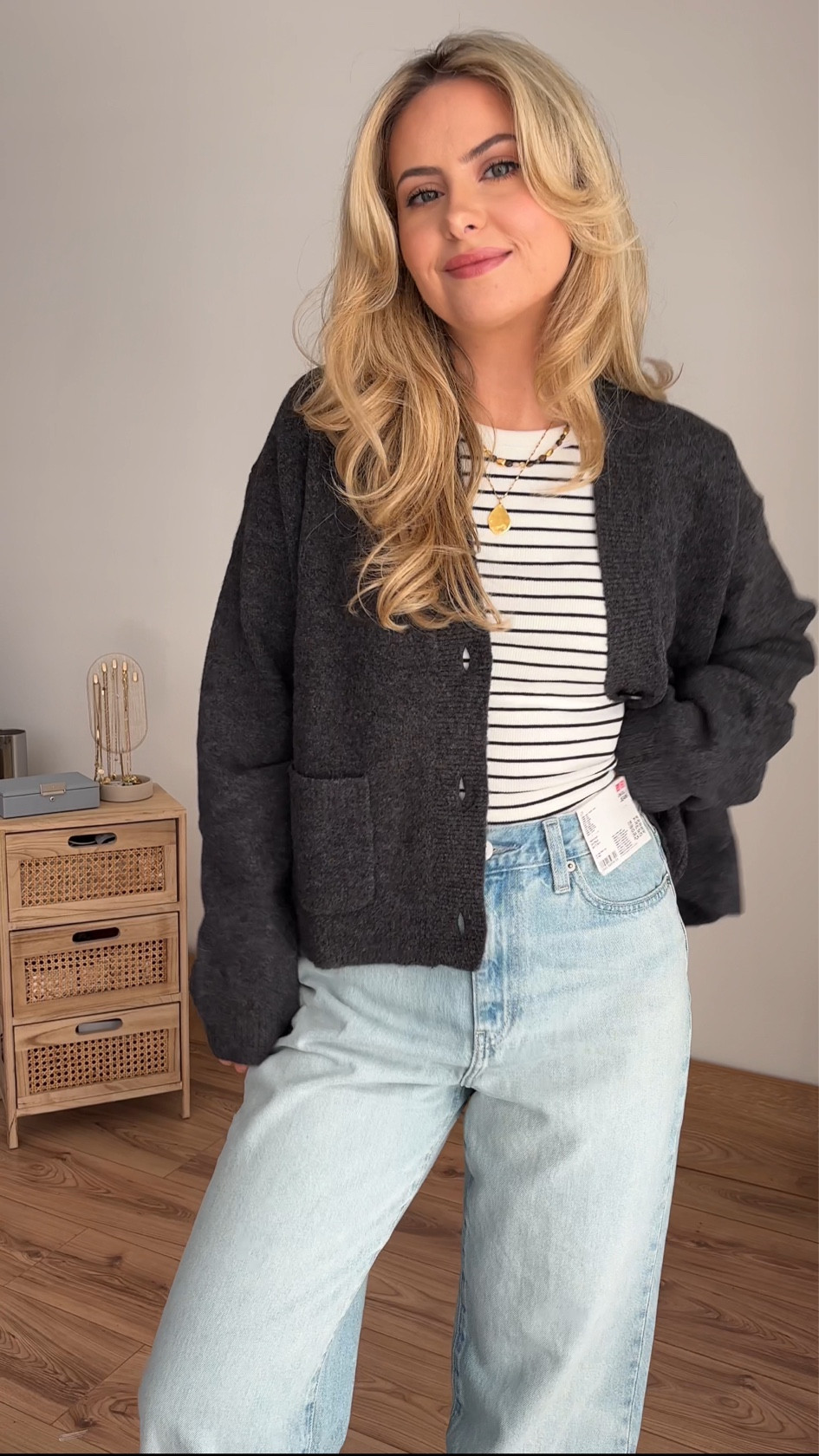 Uniqlo autumn transitional outfit 🖤  I wear a small in the top and medium in the cardigan 

#LTKeurope #LTKuk #LTKautumn