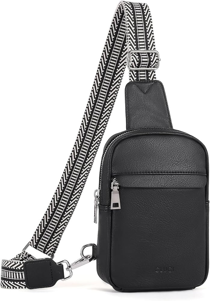 CLUCI Small Sling Bag for Women Crossbody Purse, Leather Fanny Packs with Guitar Strap, Cross Bod... | Amazon (US)
