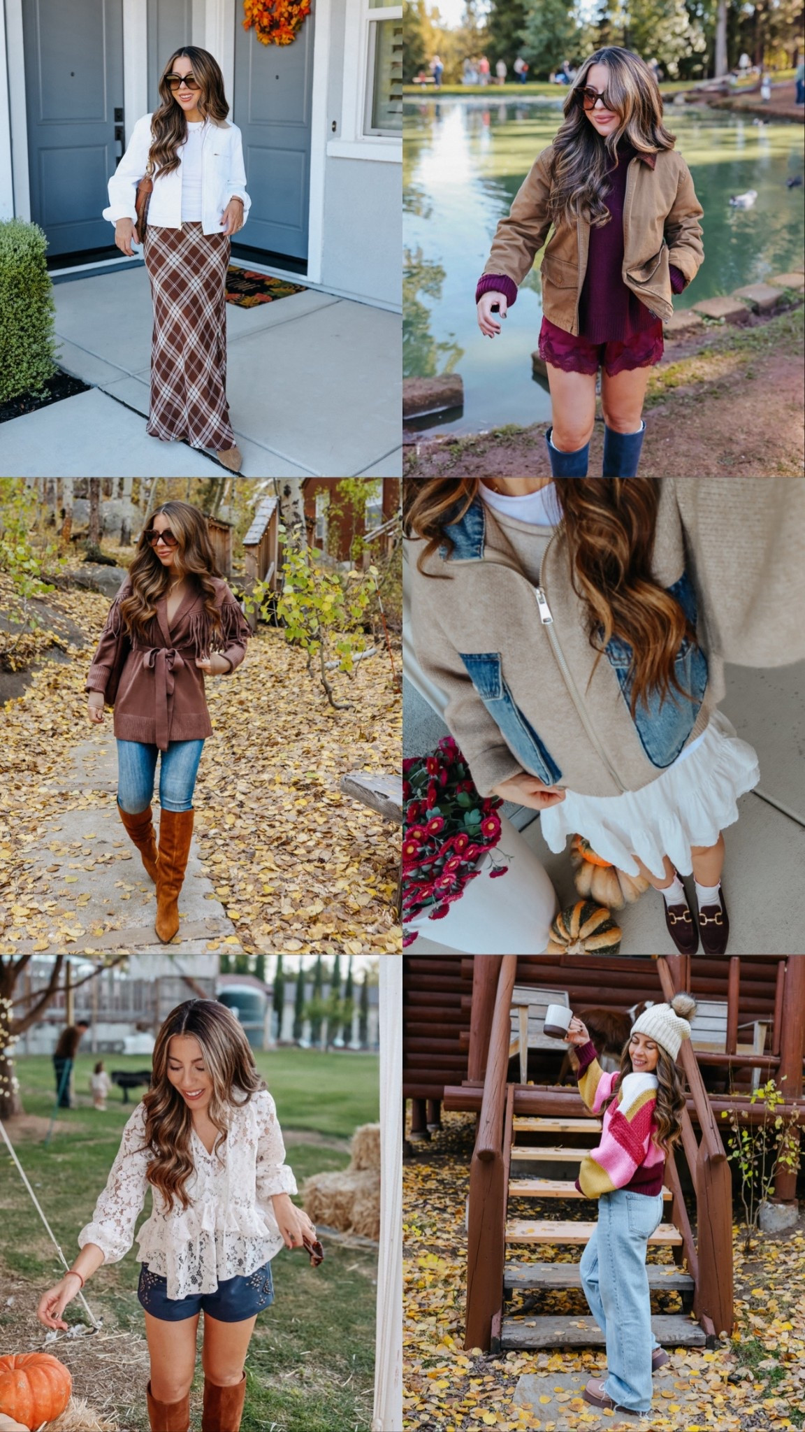 Fall outfit inspo
Fringe cardigan
Plaid maxi skirt
Satin lace shorts
Abercrombie

#LTKPetite #LTKSeasonal #LTKSaleAlert