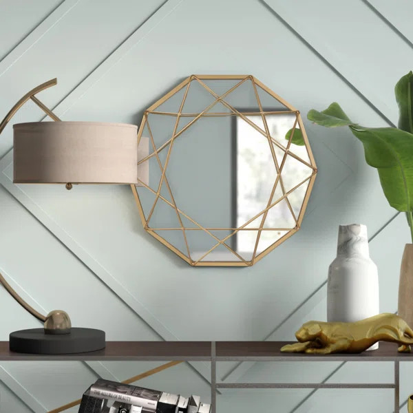 Conkle Metal Asymmetrical Wall Mirror | Wayfair North America