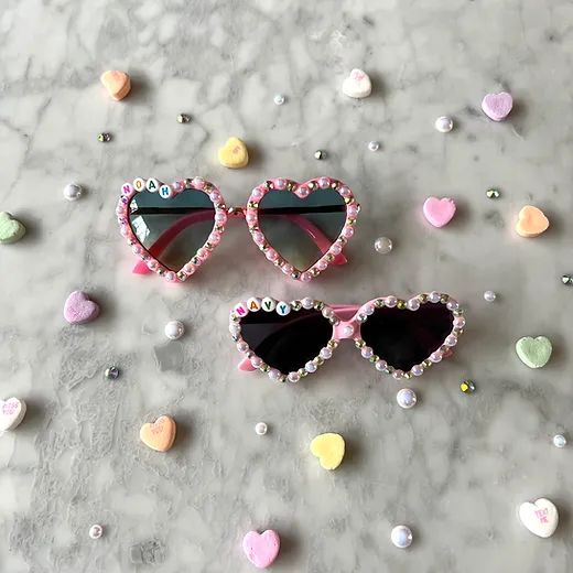 Personalized Club Capri Heart Sunglasses | Strand.Up