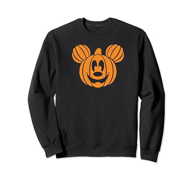 Disney Mickey Mouse Halloween Pumpkin Sweatshirt | Amazon (US)