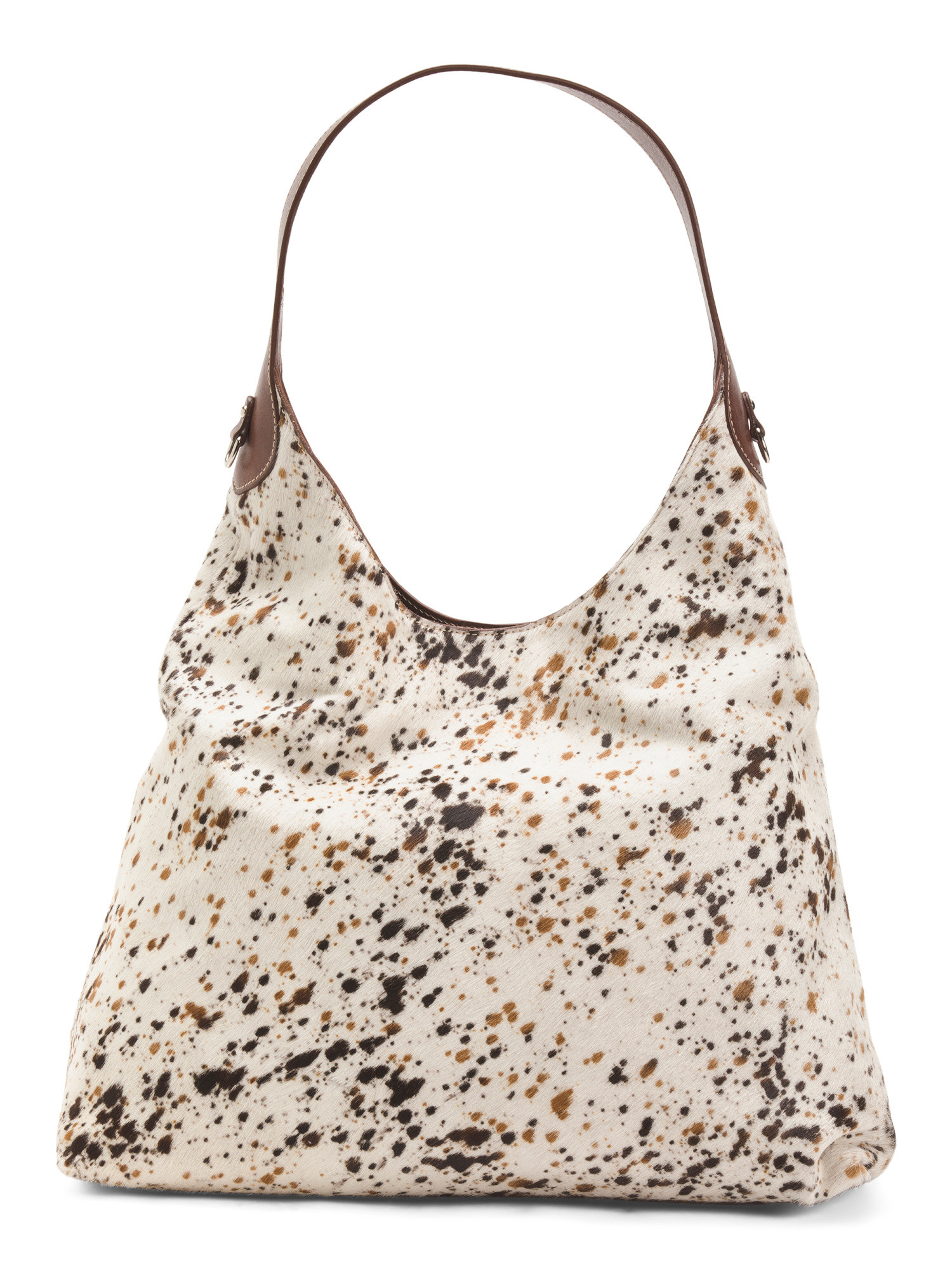 Leather Small Cow Print Tote | TJ Maxx