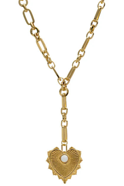 Lennox Heart Necklace In Gold | Shop Simon