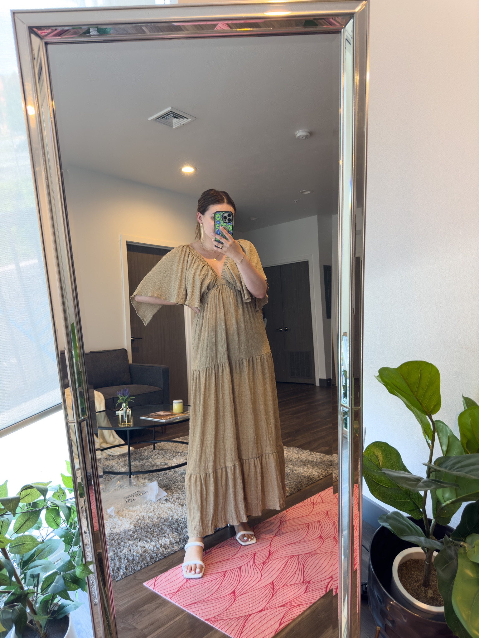 Flowy maxi dress from Amazon! Perfect midsize dress for travel or special events. 

I’m wearing a M dress and size 9 sandals

#LTKunder100 #LTKstyletip #LTKFind