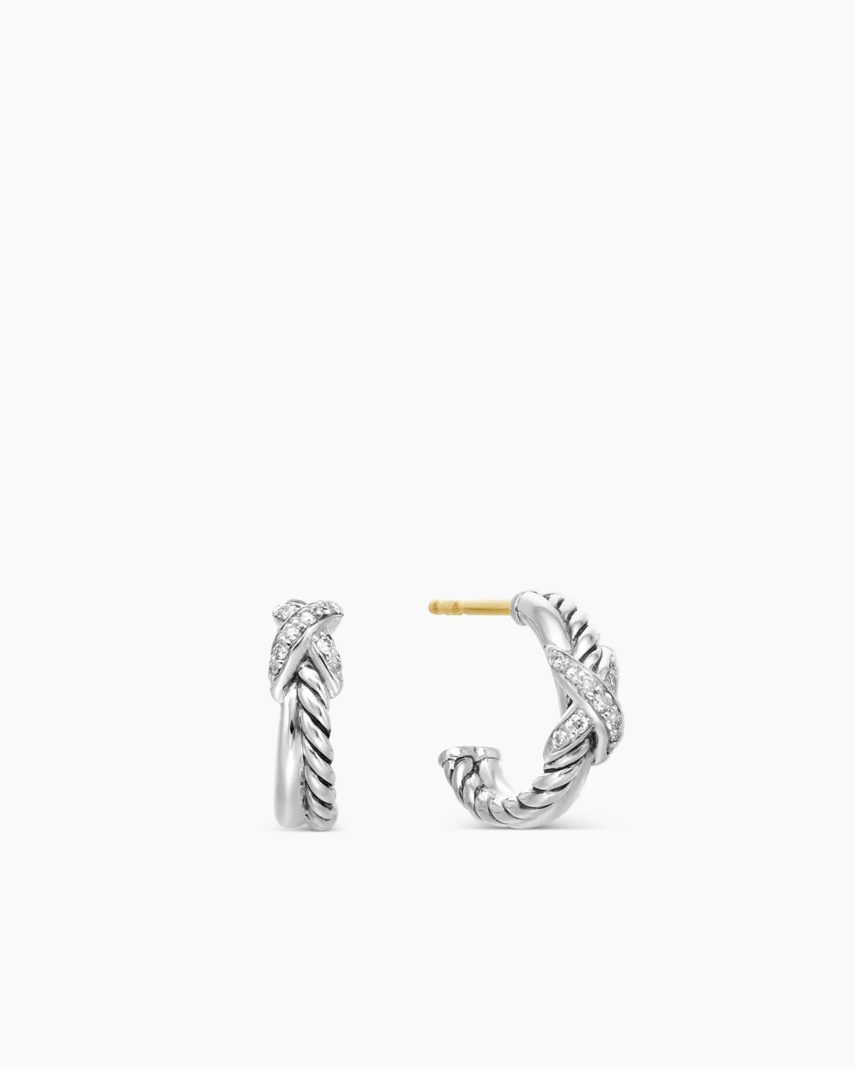 Petite X Hoop Earrings | David Yurman