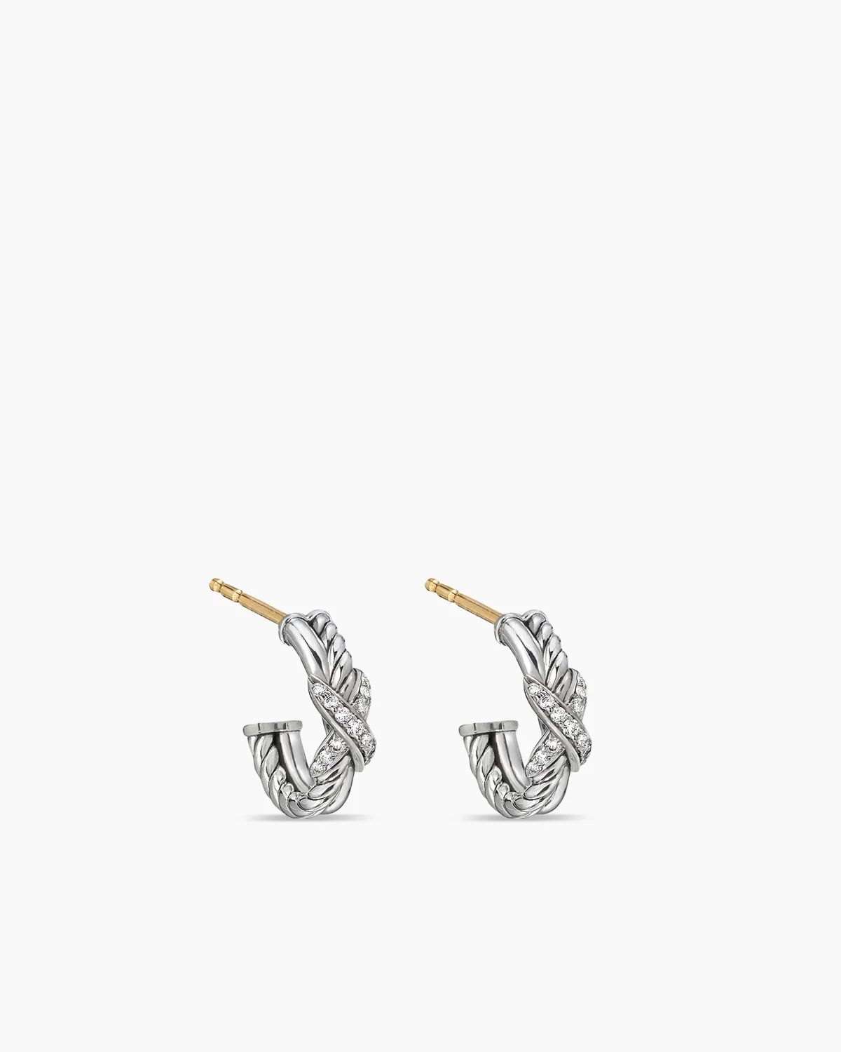 Petite X Hoop Earrings | David Yurman