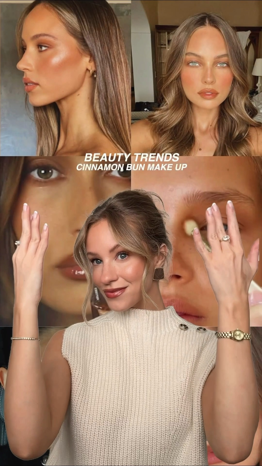 Products used:
Victoria beckham beauty the cell rejuvenating illuminator - rose 
Hourglass skin tint - 4
Hourglass vanish concealer - 1.8
Charlotte tilbury contour wand - medium-deep
Charlotte tilbury highlighter wand 
Rhode pocket blush - freckle 
Huda beauty lip stain - toasted brown
Dior lip maximiser - bronze 
Bobbi brown eyeshadow stick - hazelnut 
Hourglass unlocked mascara - espresso
L’Oréal 3-second setting mist 

#LTKuk #LTKbeauty #LTKautumn