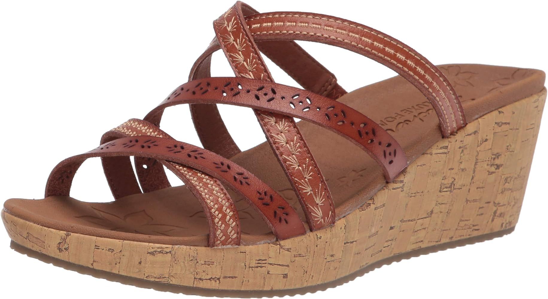 Skechers Women's Slide Wedge Sandal | Amazon (US)