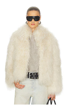 LAMARQUE Bianca Fur Jacket in Bone from Revolve.com | Revolve Clothing (Global)
