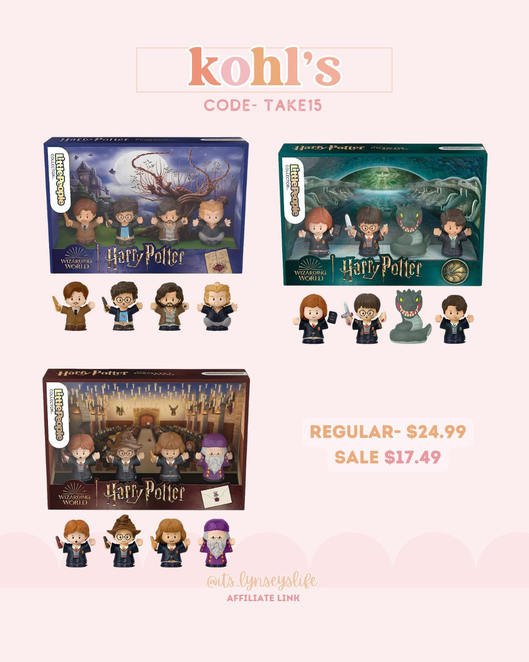 Harry Potter Little People Sale ⚡️🪄🧙🏼 CODE: TAKE15

Harry Potter | Harry Potter Little People | Little People | Harry Potter Toys | Harry Potter Gift Guide 

#LTKGiftGuide #LTKSaleAlert #LTKKids