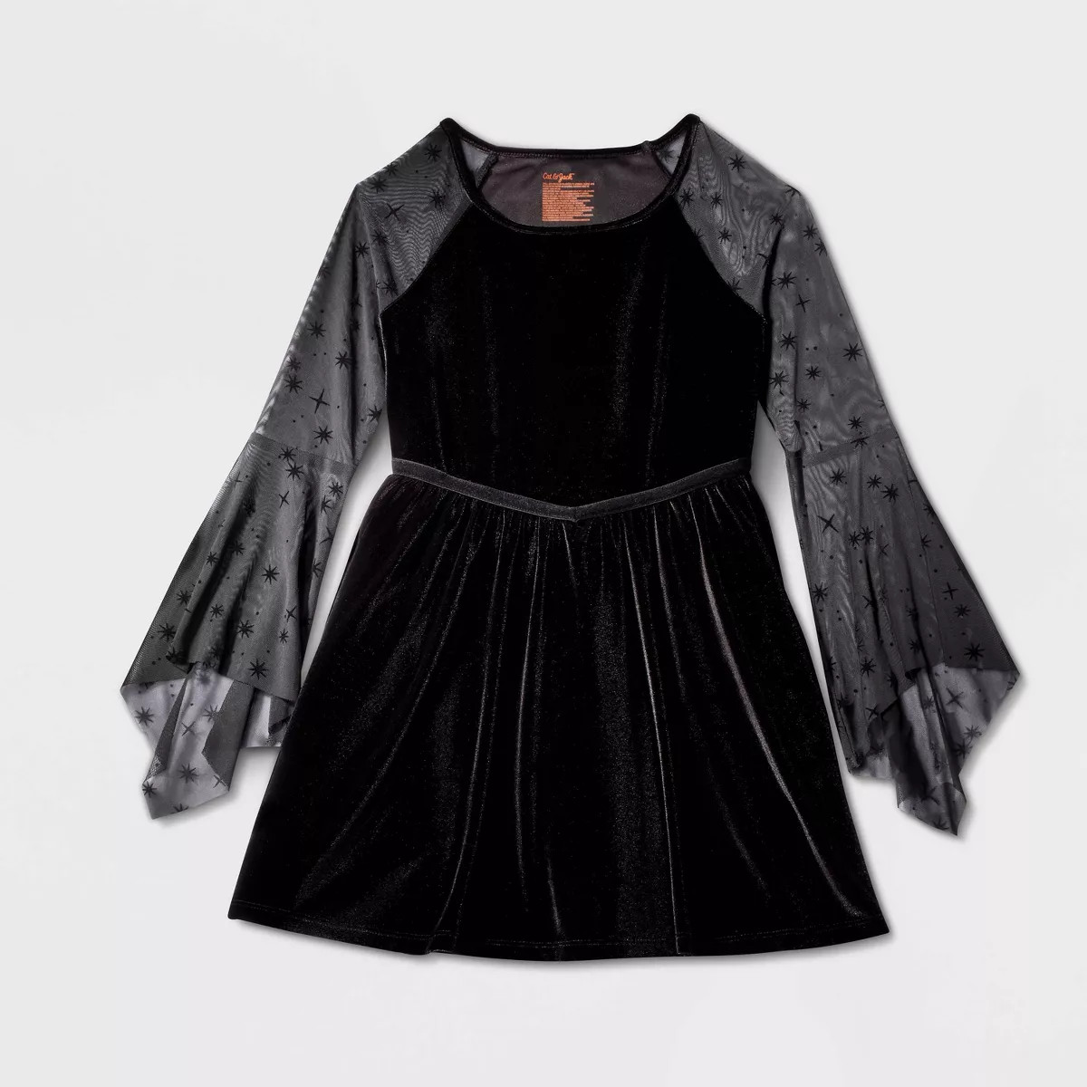 Girls' Long Sleeve Celestial Halloween Dress - Cat & Jack\u2122 Black L | Target