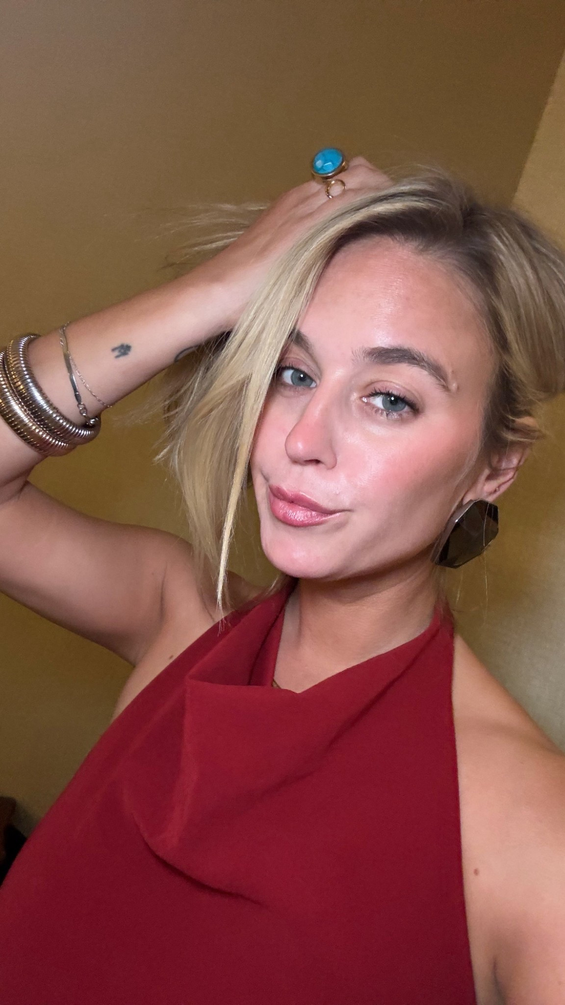 Apparently i am into halter tops again, just like when i was 11. Such a  perfect shade of red for fall and under 20! 

#LTKStyleTip #LTKParties #LTKFindsUnder50