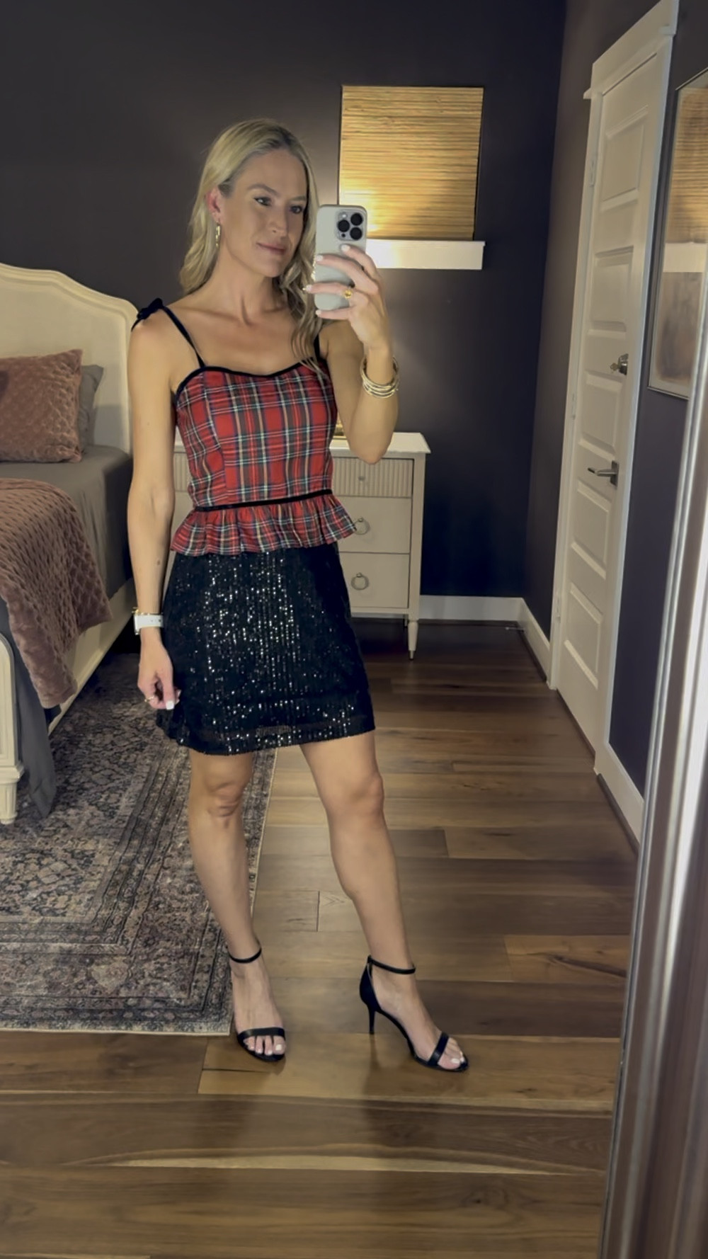 Holiday outfit 🎄

This top is 30% off using code HOLIDAY30. 

This skirt is stretchy and comfortable. It comes in two color options perfect for the holidays. 

#everypiecefits

Christmas outfit 
Holiday card outfit 
Christmas card outfit 
Sequin skirt
Mini skirt
Christmas party outfit
Tartan plaid
Holiday party outfit 
New Year’s Eve outfit 

#LTKParties #LTKHoliday #LTKWatchNow