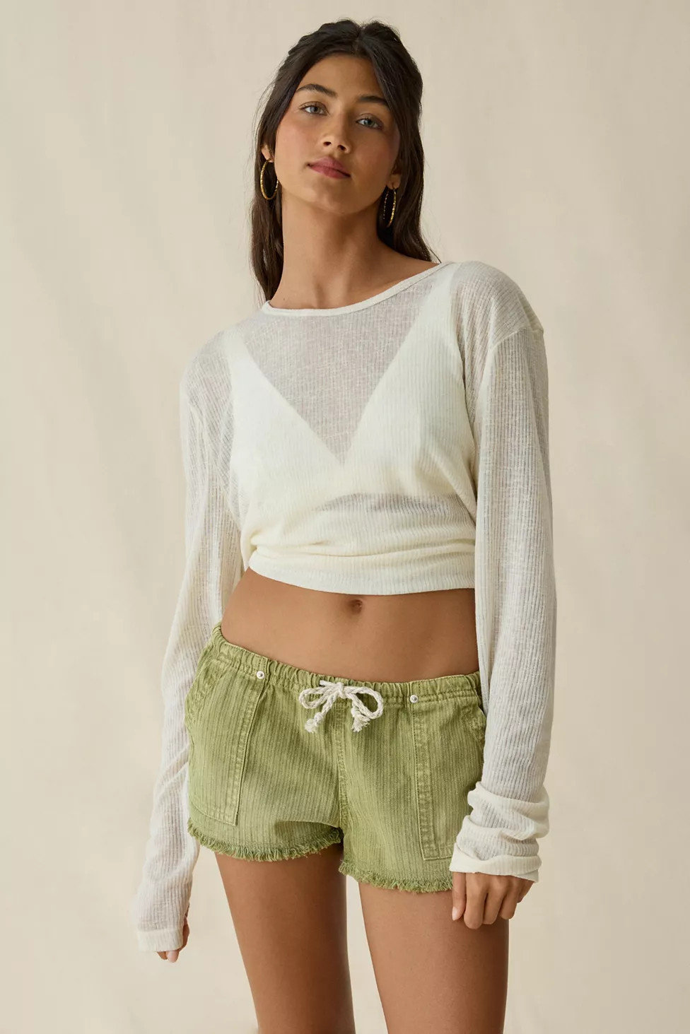 BDG Rigby Cotton Pull-On Micro Shorts | Urban Outfitters (US and RoW)
