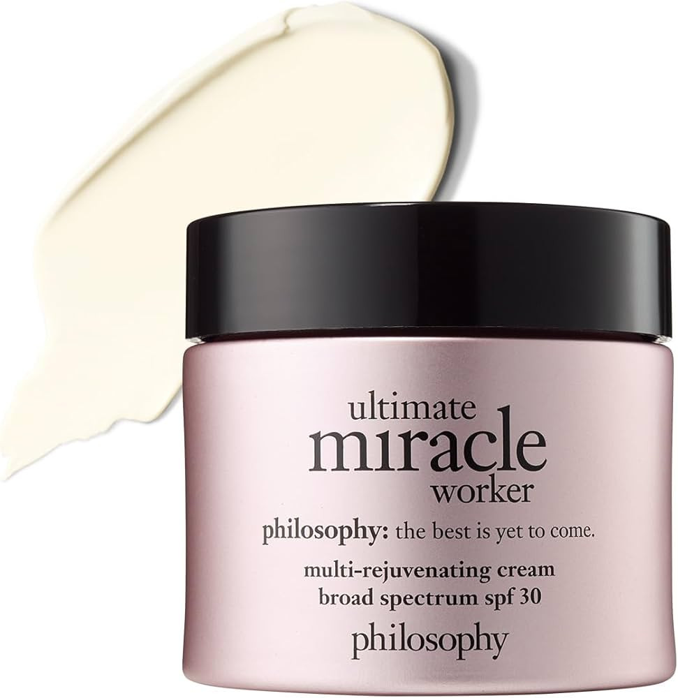 philosophy ultimate miracle worker multi-rejuvenating face moisturizer cream + spf 30 - with enca... | Amazon (US)