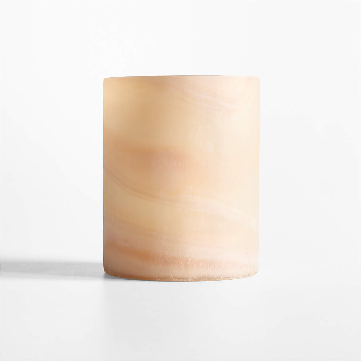 Small Marbled Glass Hurricane Candle Holder 5.5" | Crate & Barrel | Crate & Barrel