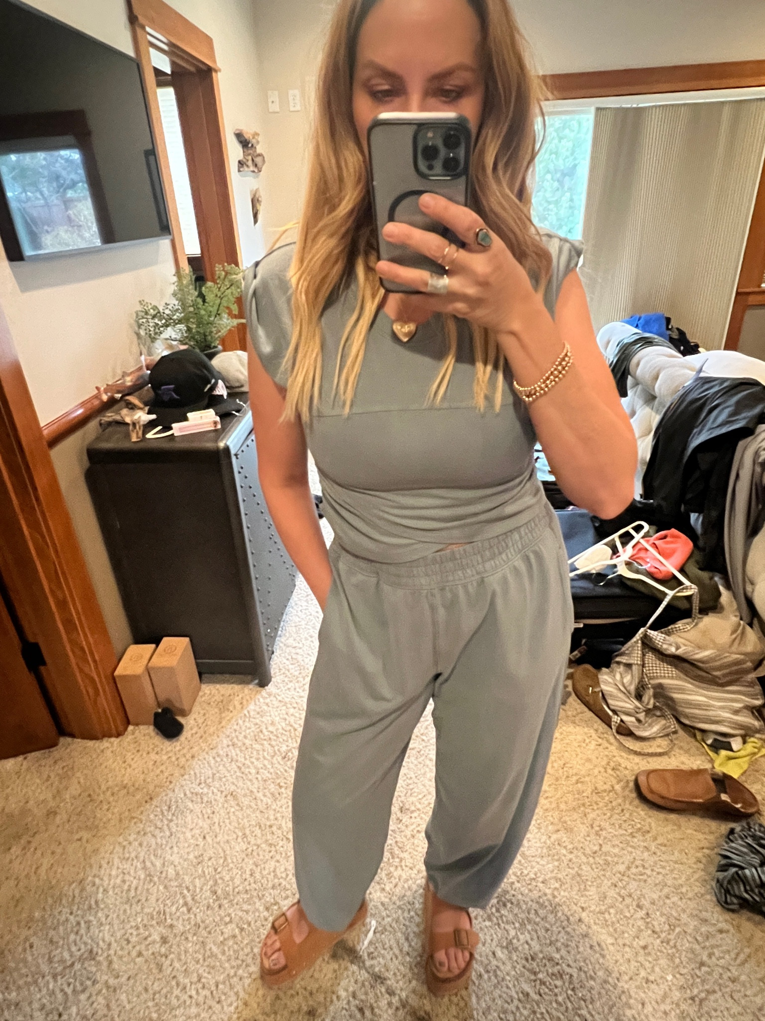 Welp…I desperately need to clean my room…but I’d rather play on IG with a Free People crossover set fit check. 

#LTKActive #LTKover40