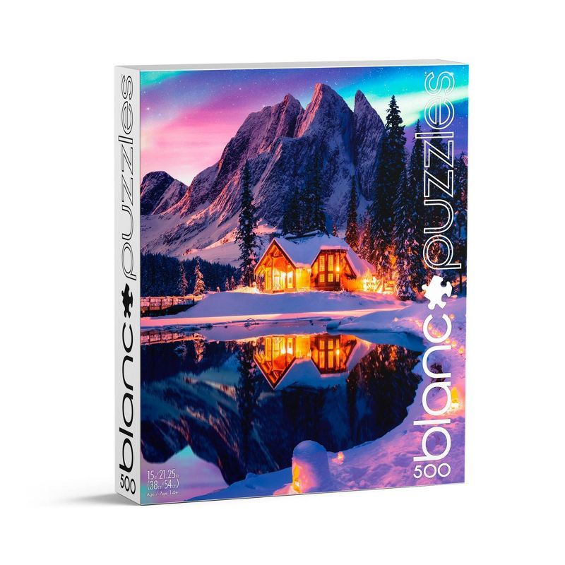 blanc Northern Lights Woods Jigsaw Puzzle - 500pc | Target