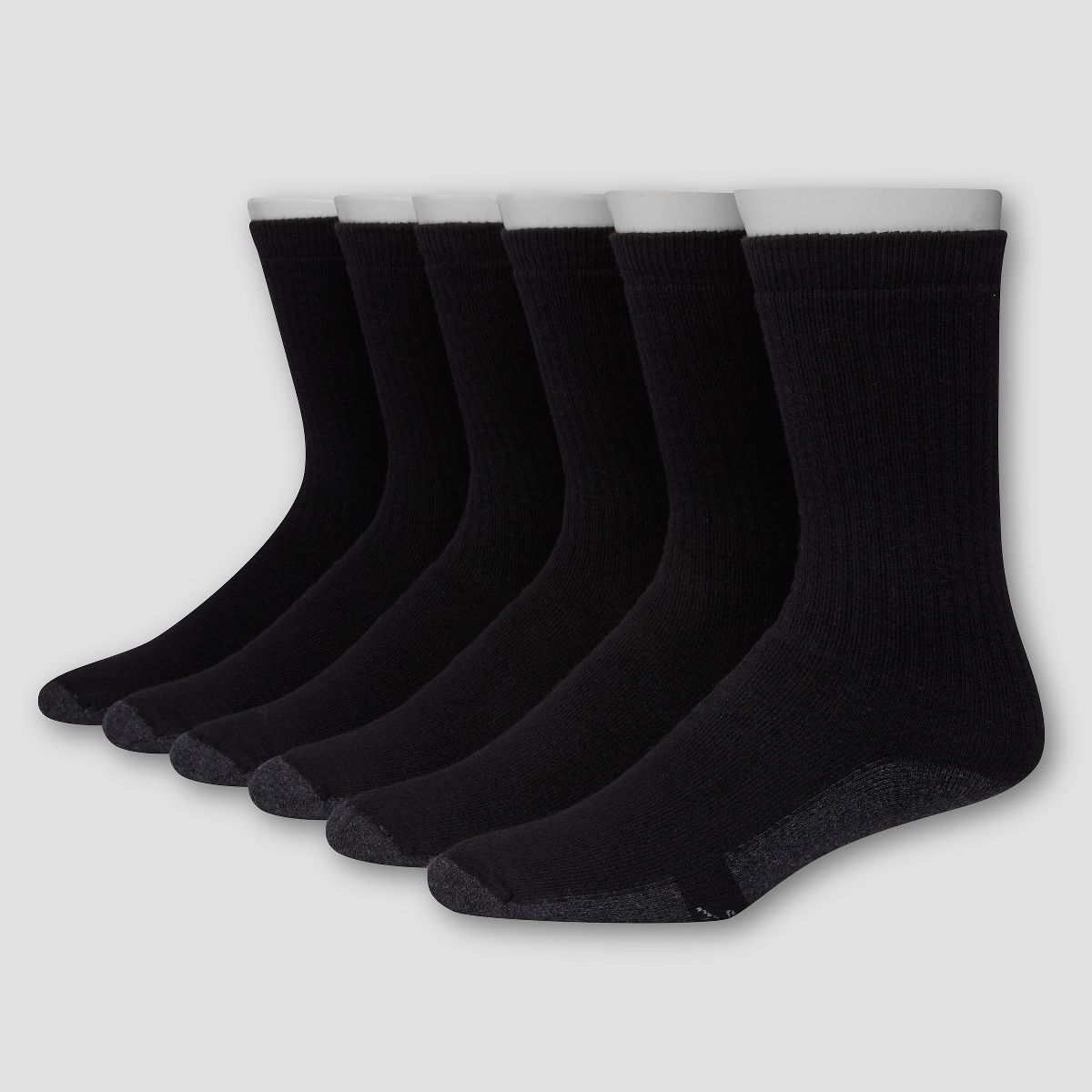 Hanes Premium Men's X-Temp Ultra Cushion Crew Socks 6pk | Target