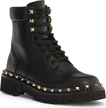 Valentino Garavani Rockstud Combat Boot (Women) | Nordstrom | Nordstrom