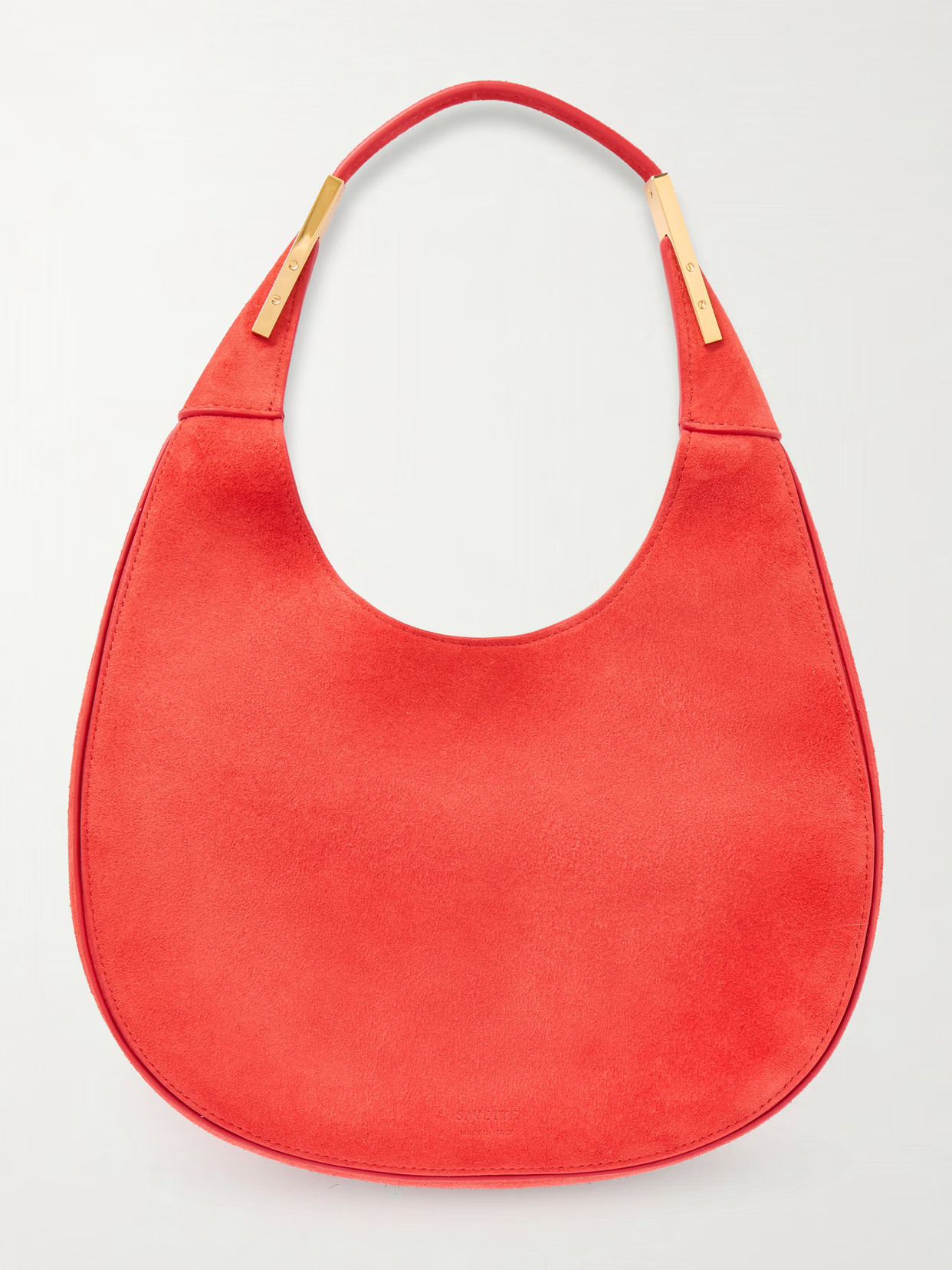 Savette - Florence Small Suede Shoulder Bag - Red | NET-A-PORTER (US)