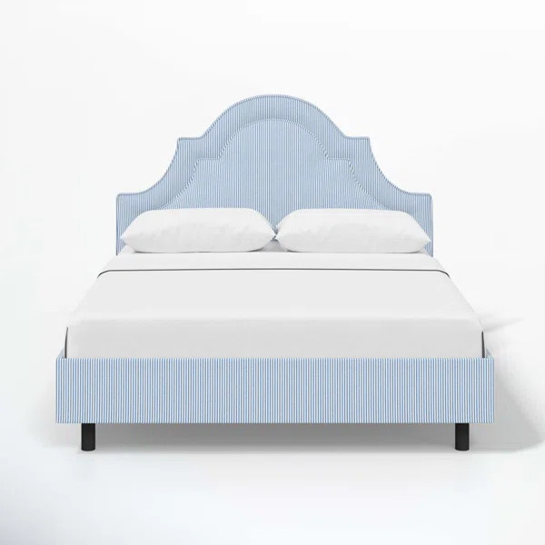 Knipe Upholstered Scalloped Bed | Wayfair North America