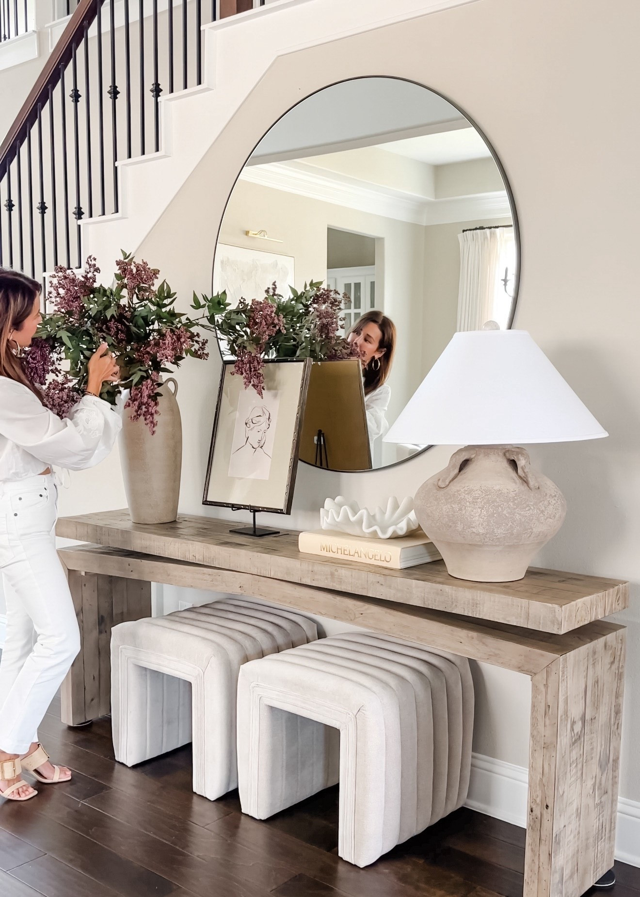 If you’ve been here for a while you know this console is a true tried-and-true favorite. This console table has been a bestseller year after year for a reason—timeless design, incredible quality, and so affordable. I own it in weathered wheat, It’s one of those pieces that’s absolutely worth grabbing.  I have it in the 78” version. 

@wayfair #ad #Wayfair #WayfairPartner

#LTKHome #LTKstorytime