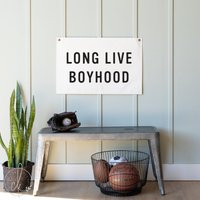 Long Live Boyhood Canvas Flag | Boy Room Wall Decor Kids Artwork Boys Bedroom Nursery | Etsy (US)