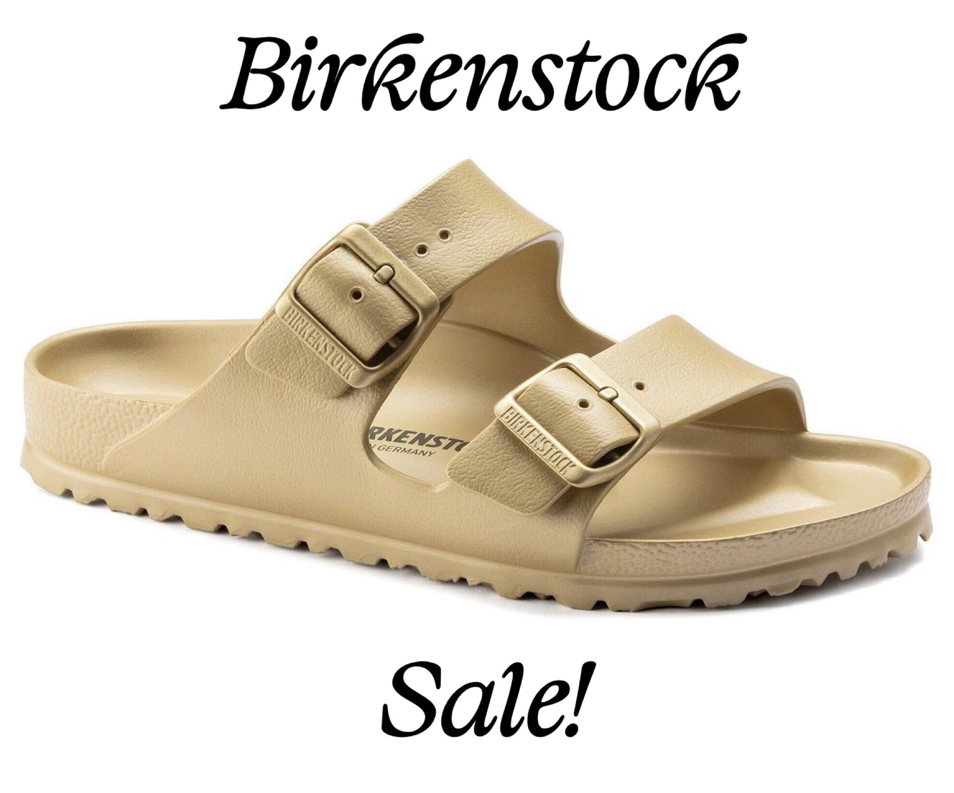 Fantastic Birkenstock sale on the Arizona EVA Slide Sandals!! Down to only around $33 today in Glamour Gold, which is the prettiest neutral with a very subtle touch of glimmer. Love these - and you cannot beat the price for super comfy Birkenstocks!!

#LTKSaleAlert #LTKSeasonal #LTKootd