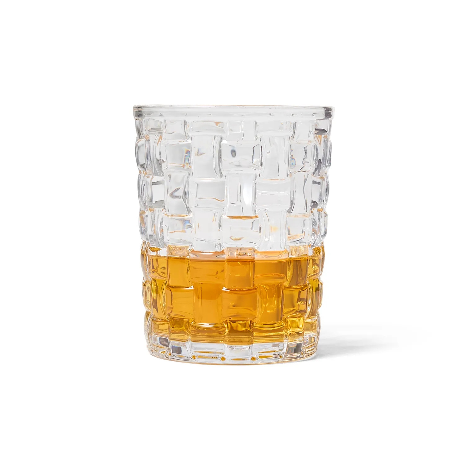 Sur La Table Basketweave Double Old-Fashioned Glass | Sur La Table