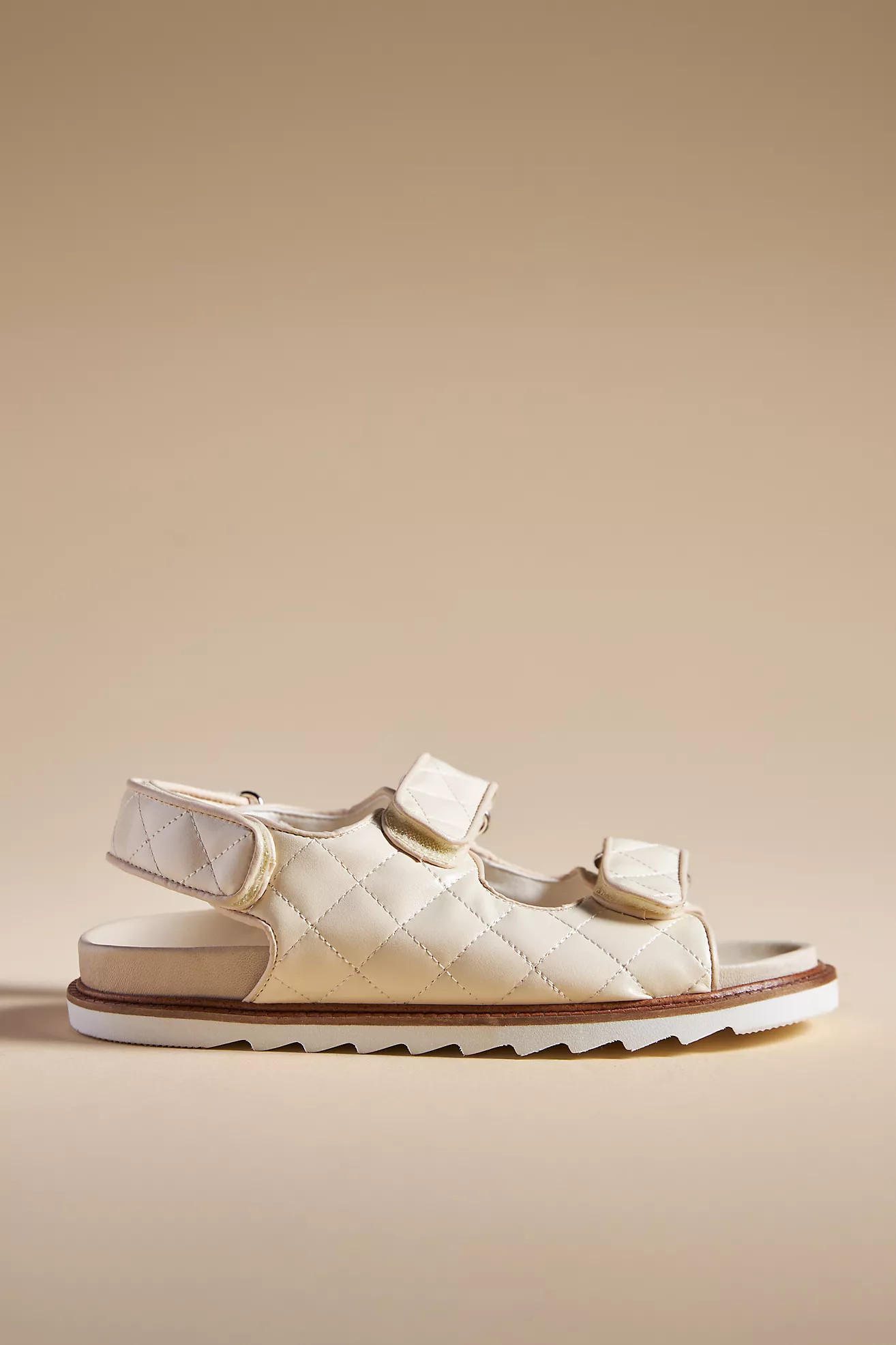 Pilcro Quilted Slingback Sandals | Anthropologie (US)
