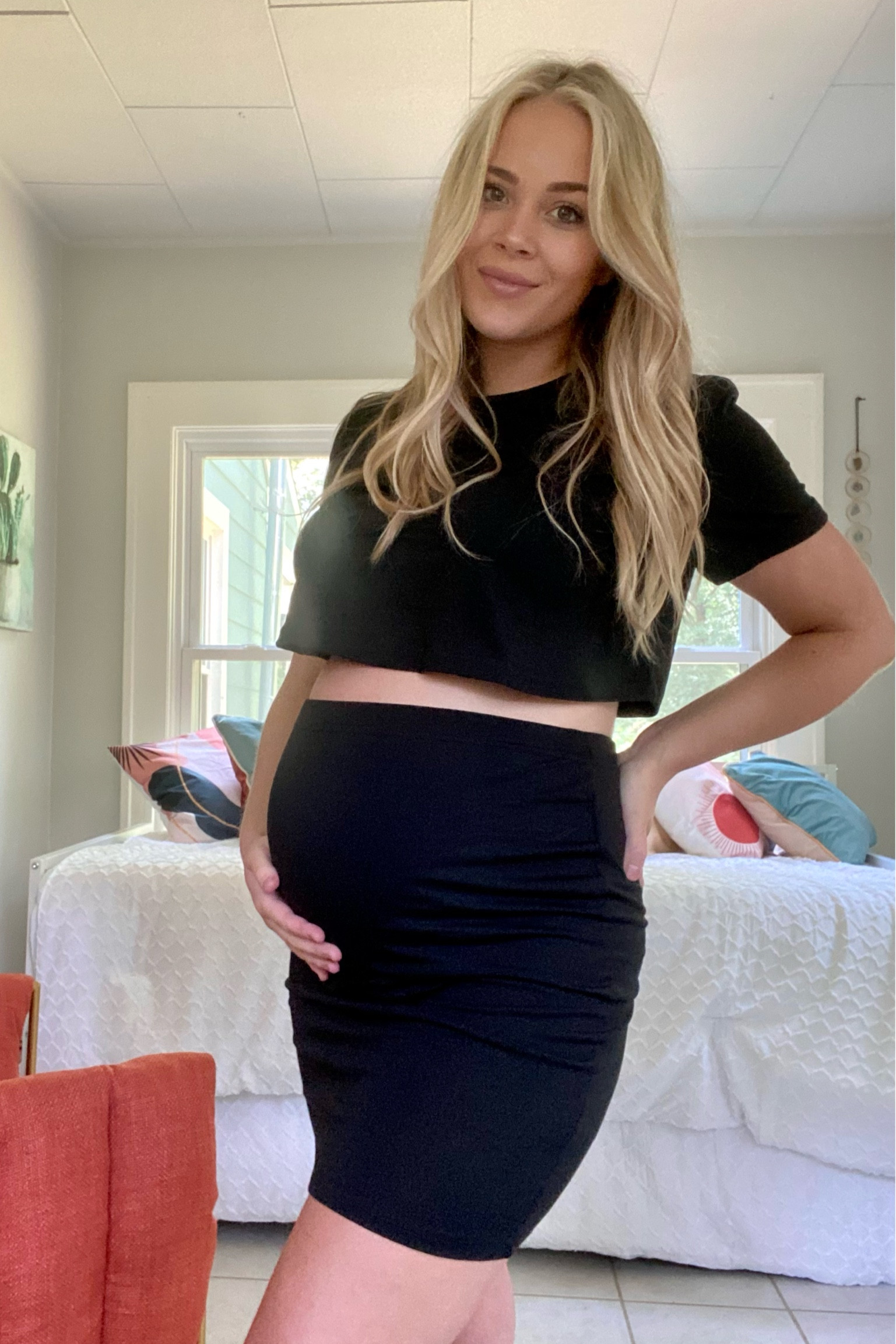 Maternity Black Two Piece Skirt Crop

#LTKbump #LTKbaby #LTKworkwear