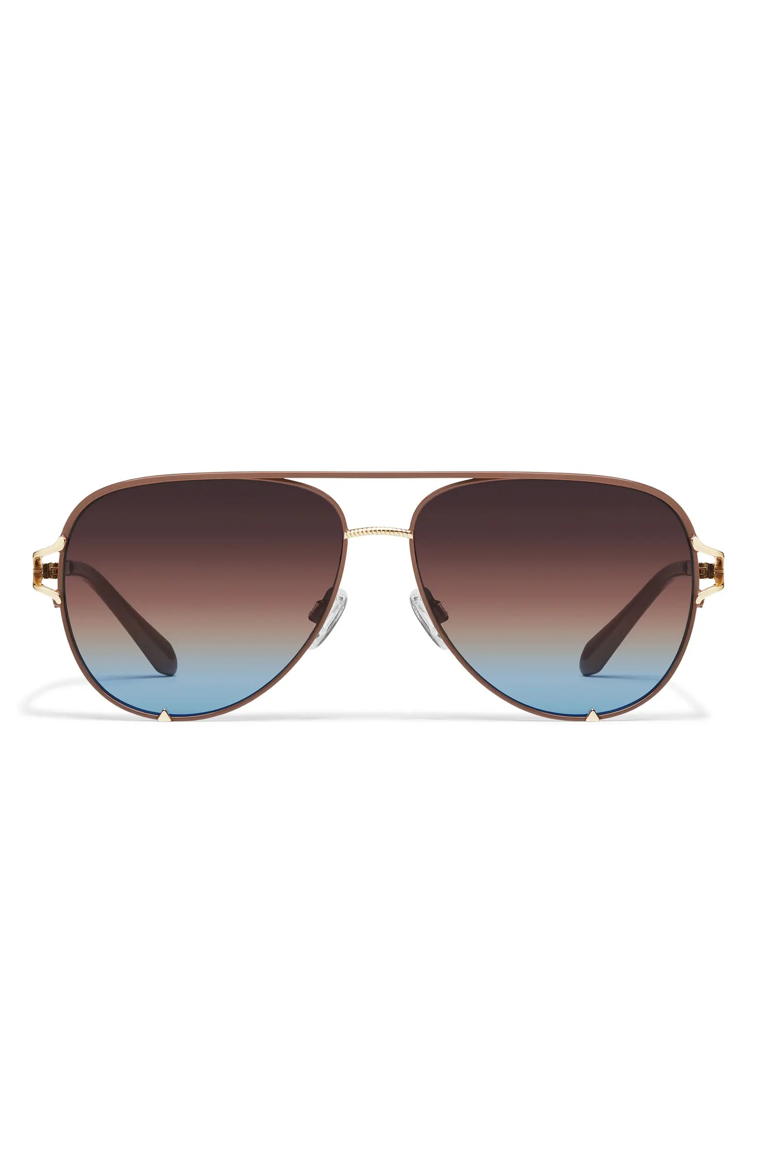 QUAY High Key Twist 60mm Gradient Aviator Sunglasses | Nordstrom | Nordstrom