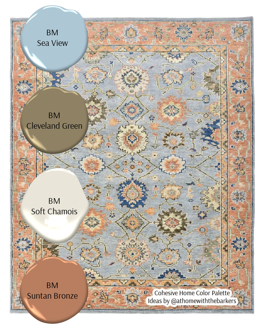 Coordinating paint colors for this Kelly Clarkson Home hand knotted rug, DIY home decorating 

 #LTKHome #LTKSaleAlert