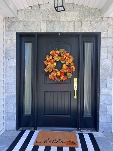 Fall decor door wreath - porch 

#LTKunder50 #LTKSeasonal