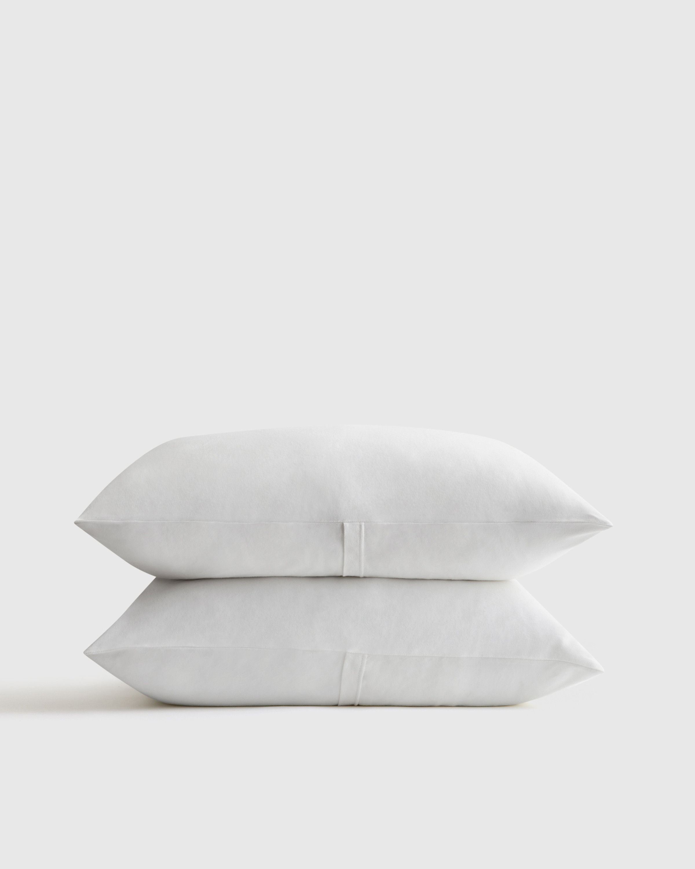 Quince | Organic Jersey Sham Set in White, Size King, Cotton | Quince