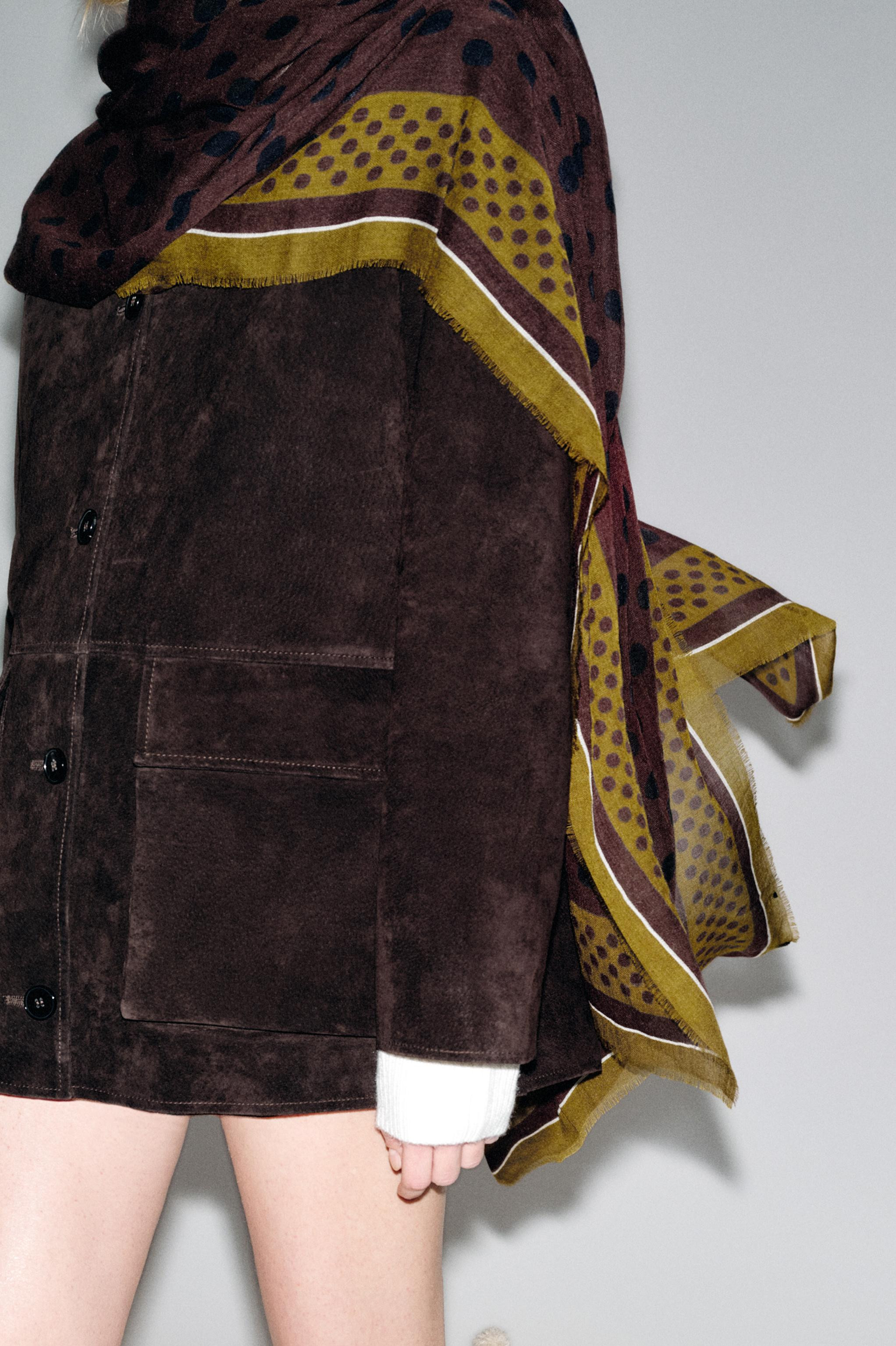 POLKA DOT PRINT SCARF | Zara US