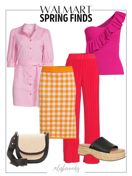 Walmart spring finds, spring break, skirt, checkered, denim dress, vibrant, colours, trousers, vacation outfit, resort wear, travel

#LTKFestival #LTKstyletip #LTKtravel