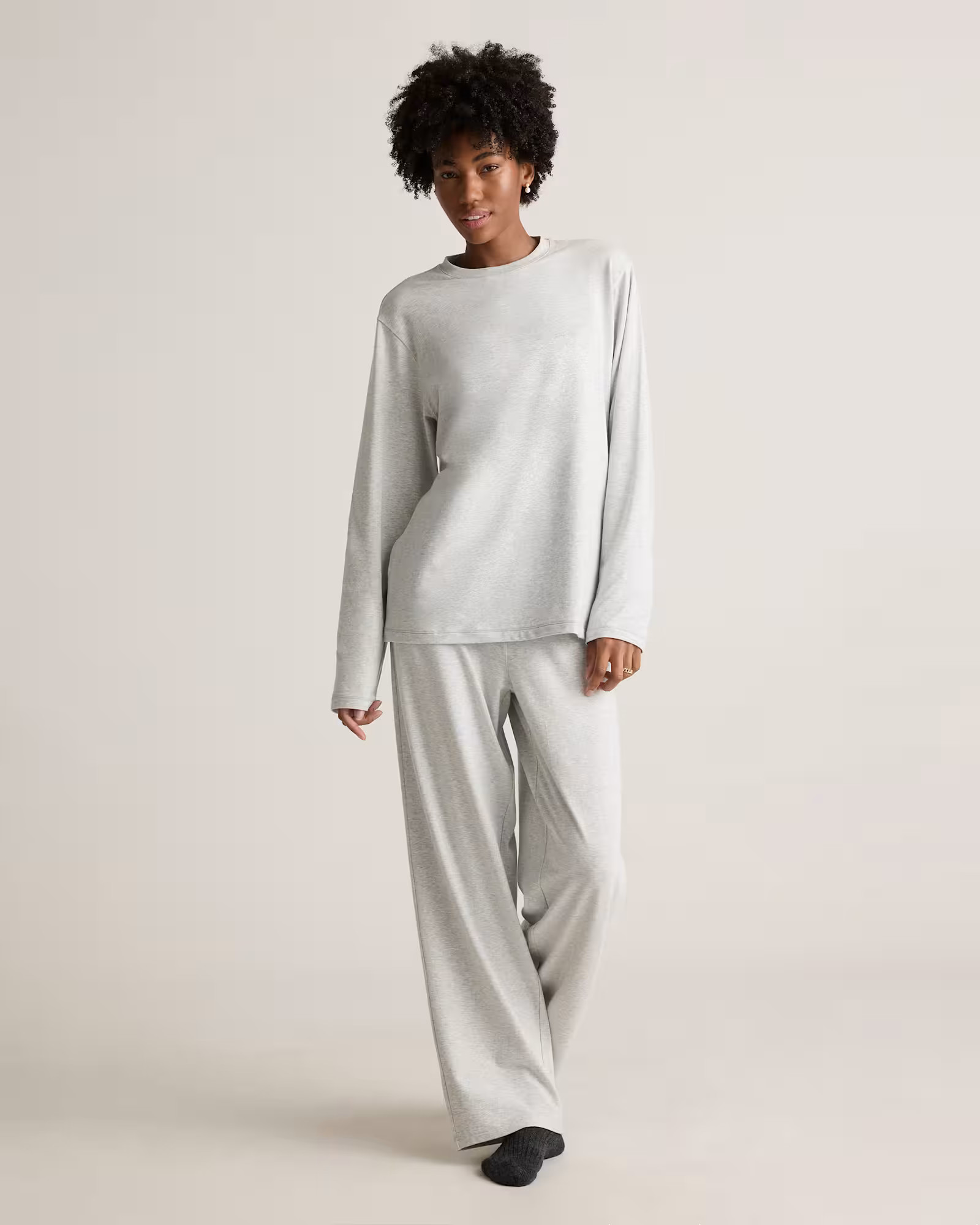Dream Lounge Oversized Long Sleeve Pajama Set | Quince