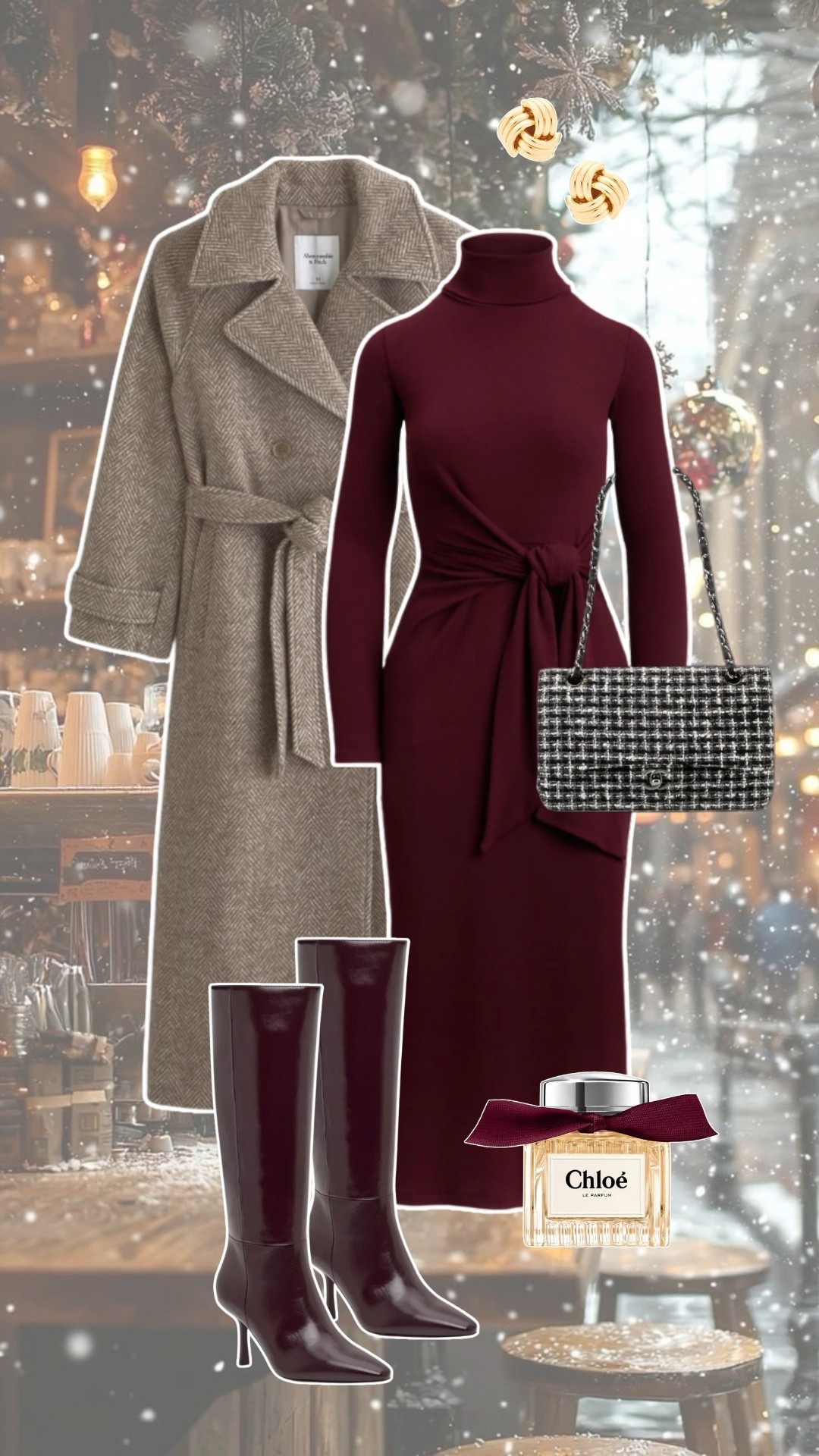 burgundy sweater dress. Christmas outfits. ralph lauren Christmas. 

#LTKHoliday #LTKGiftGuide #LTKSeasonal