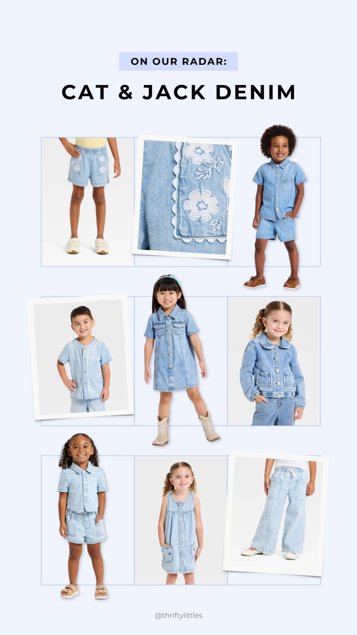 Do yourself a favor and don’t sit on these adorable denim drops from Cat & Jack! 🩵 💙

#LTKKids