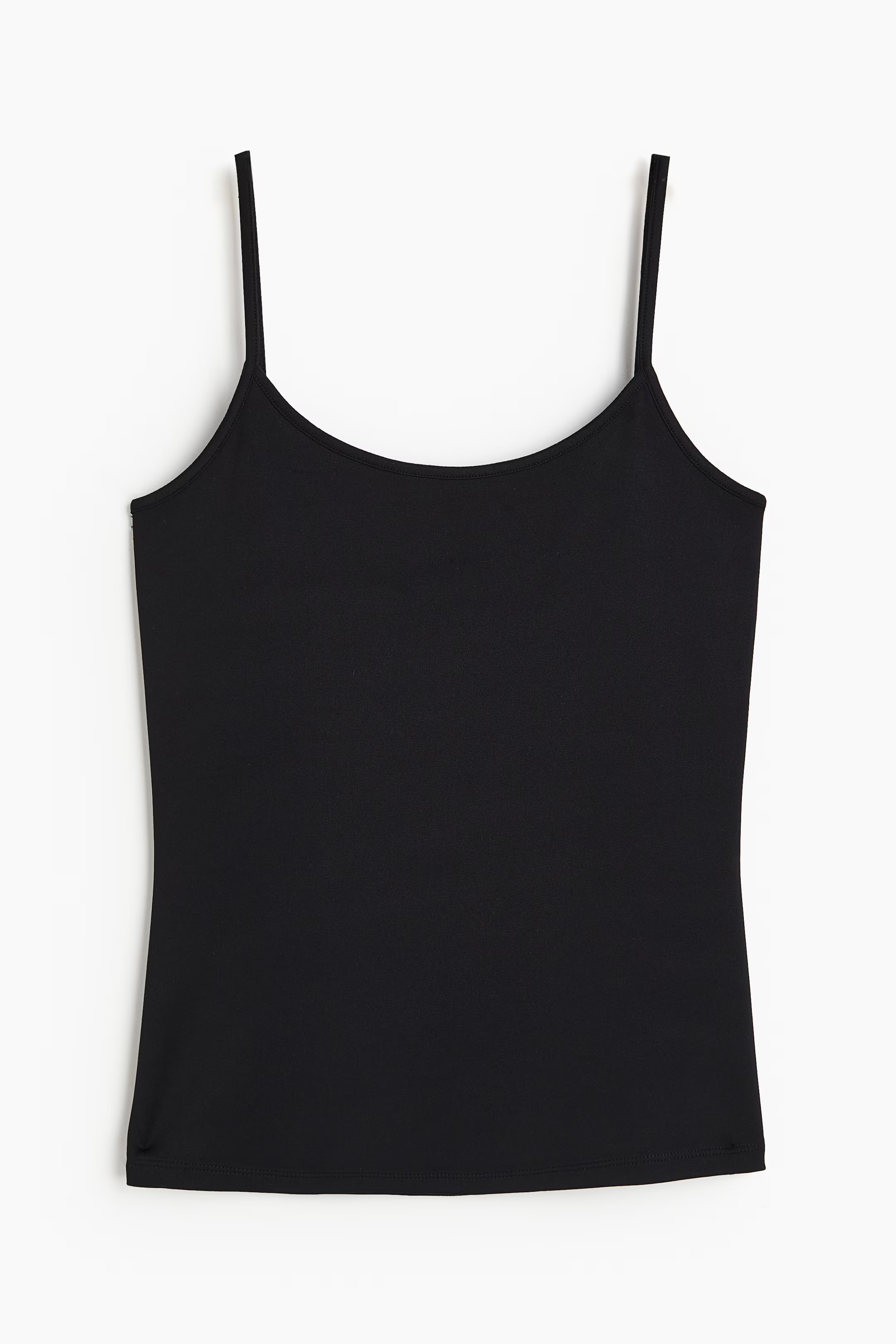 Trägertop aus Microfaser - Schwarz - Ladies | H&M AT | H&M (DE, AT, CH, NL, FI)
