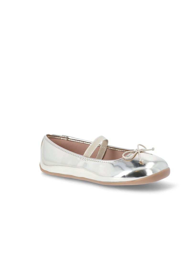 Wonder Nation Girls Bow Ballet Flats | Walmart (US)