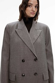 Wool Blend Double-Breasted Blazer Coat | Witchery (AU)