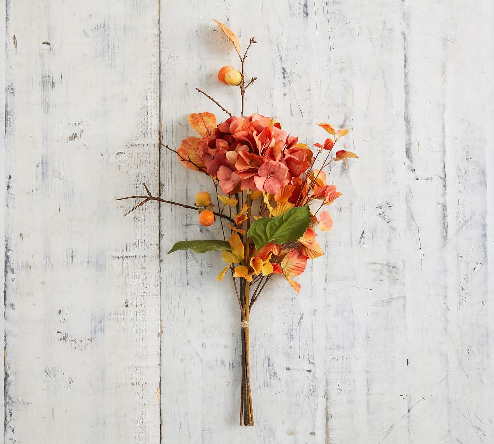Faux Persimmon & Hydrangea Bundle | Pottery Barn (US)