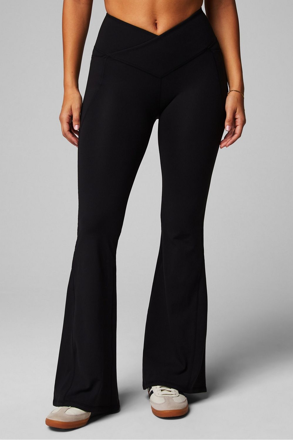 High-Waisted Crossover Flare | Fabletics - North America